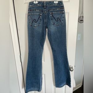 Vintage Silver Low Rise Jeans